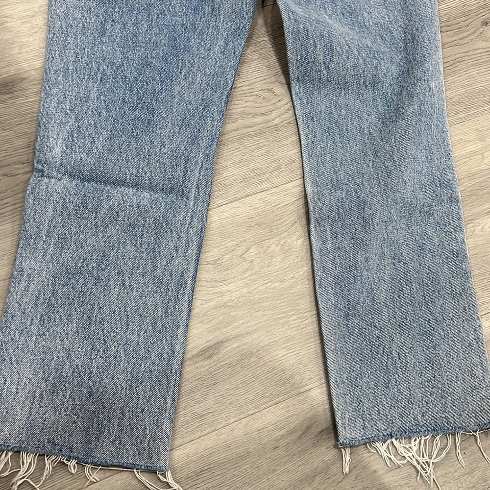 GRLFRND Karolina High Rise Straight Crop in Larchmont with Rips - Picture 8 of 8